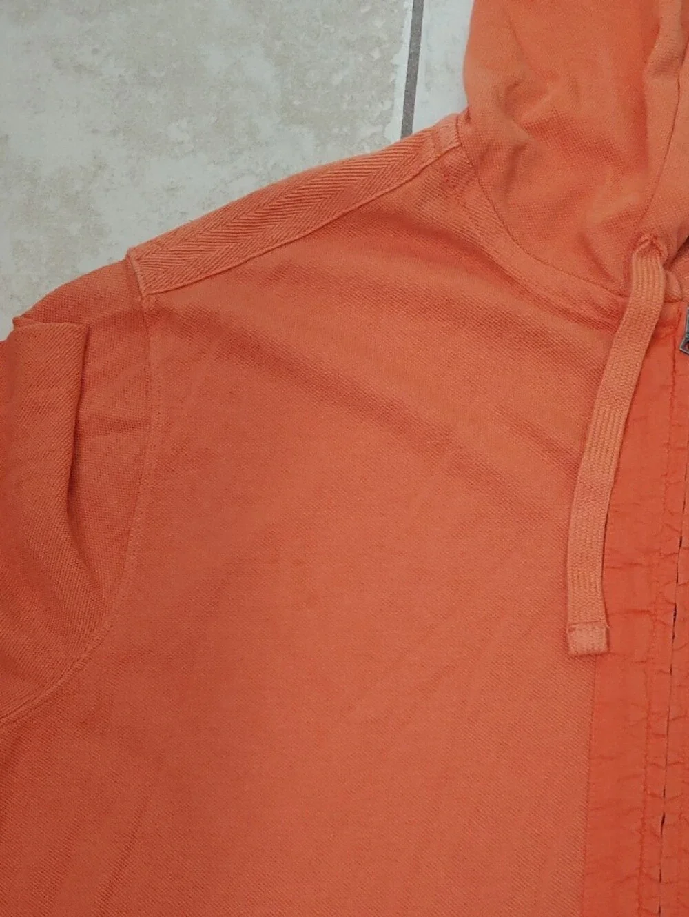 Vintage Polo Ralph Lauren Jacket Men's XL Orange Hooded Full Zip